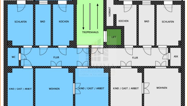 Großzügig und zentral wohnen, 3 Raumwohnung mit Balkon und Lift auf der Etage zu verkaufen