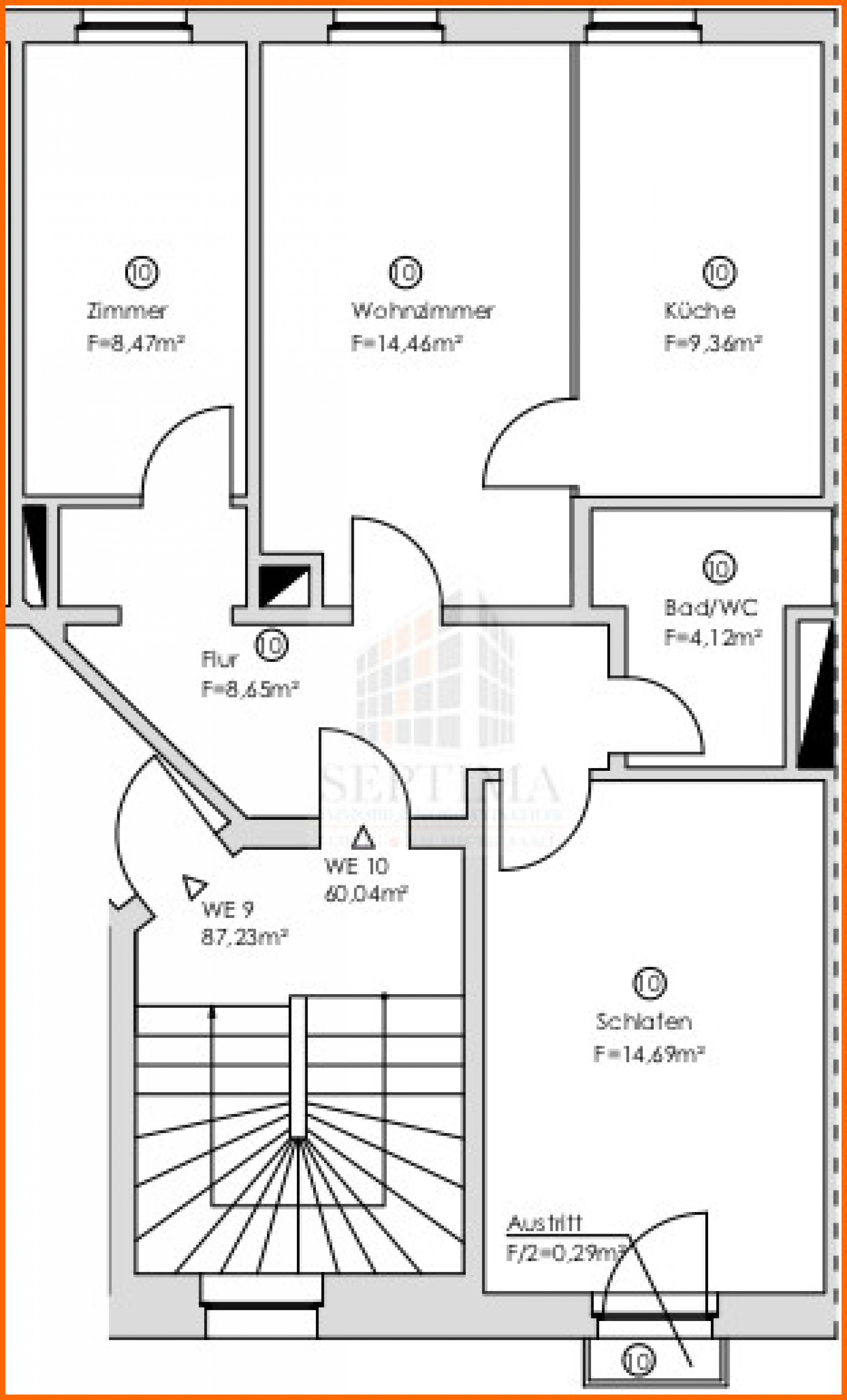 Wohnungsgrundriß