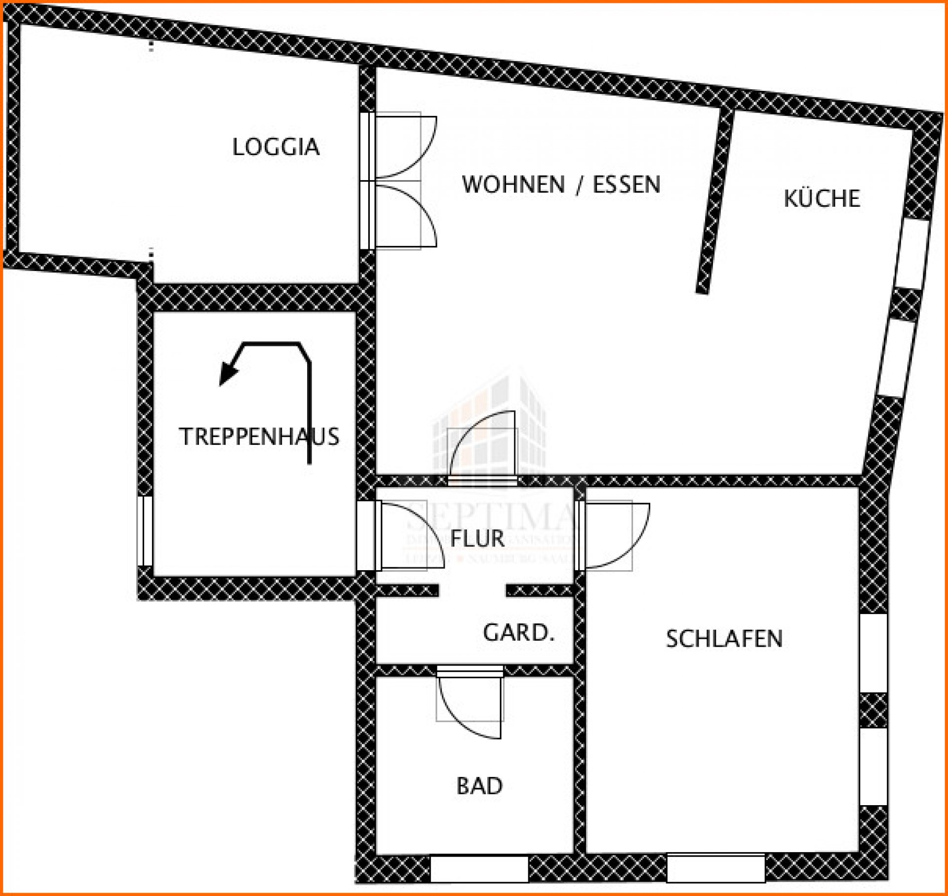 Wohnungsgrundriß