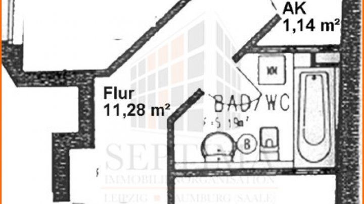 Erstbezug nach Modernisierung! Großzügige 2 Raumwohnung mit Einbauküche und Waschmaschine zu vermieten