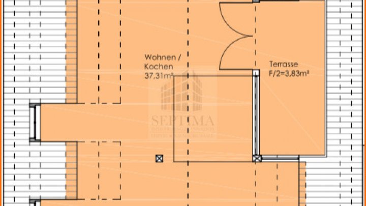 Helle und sehr ruhig gelegene 2,5 Raumwohnung mit Südterrasse ab sofort zu vermieten