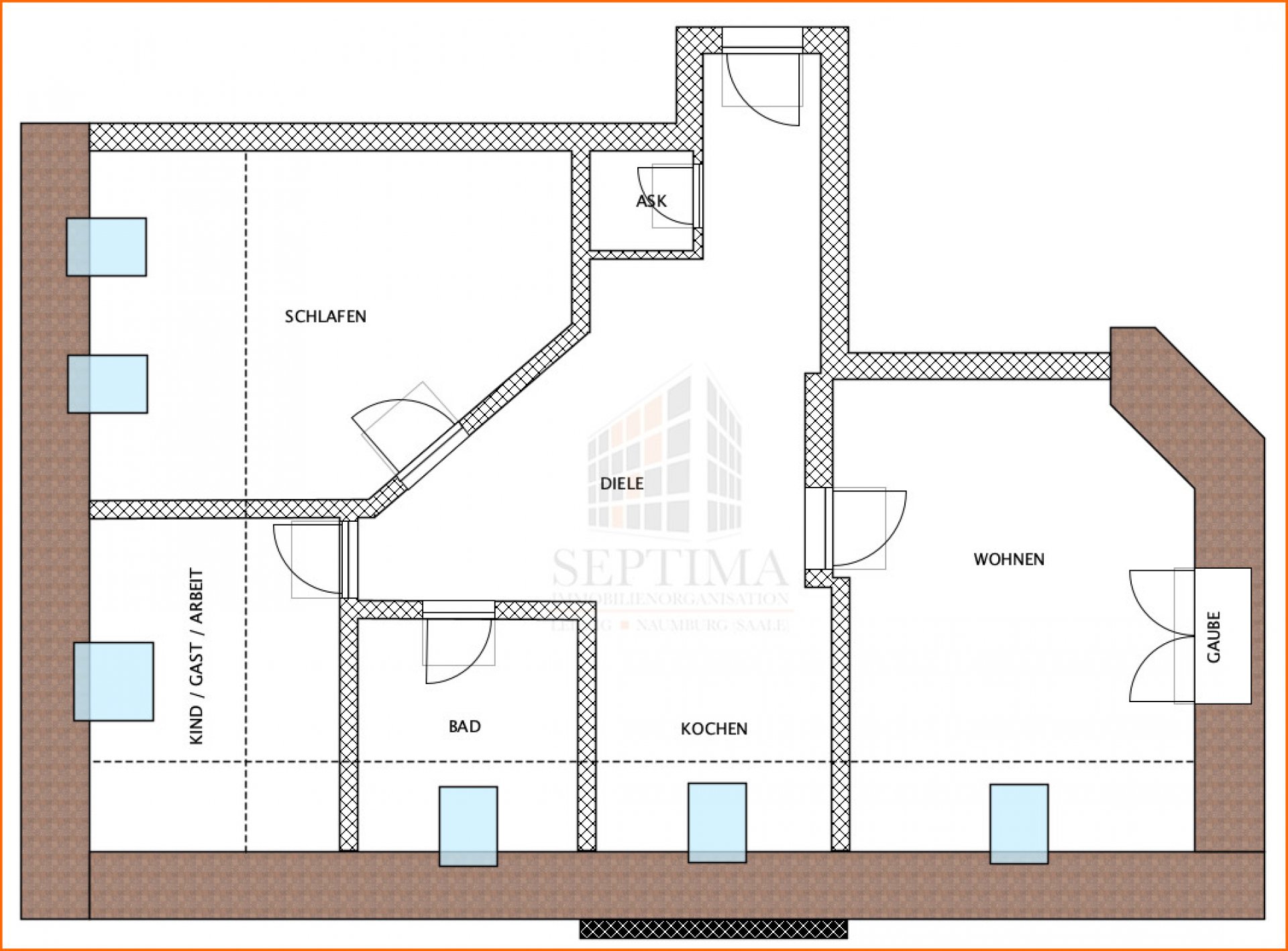 Wohnungsgrundriß