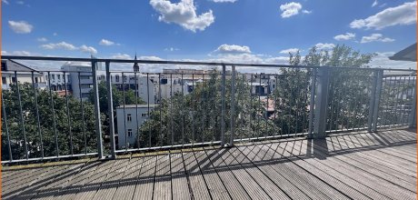 Blick vom  Balkon