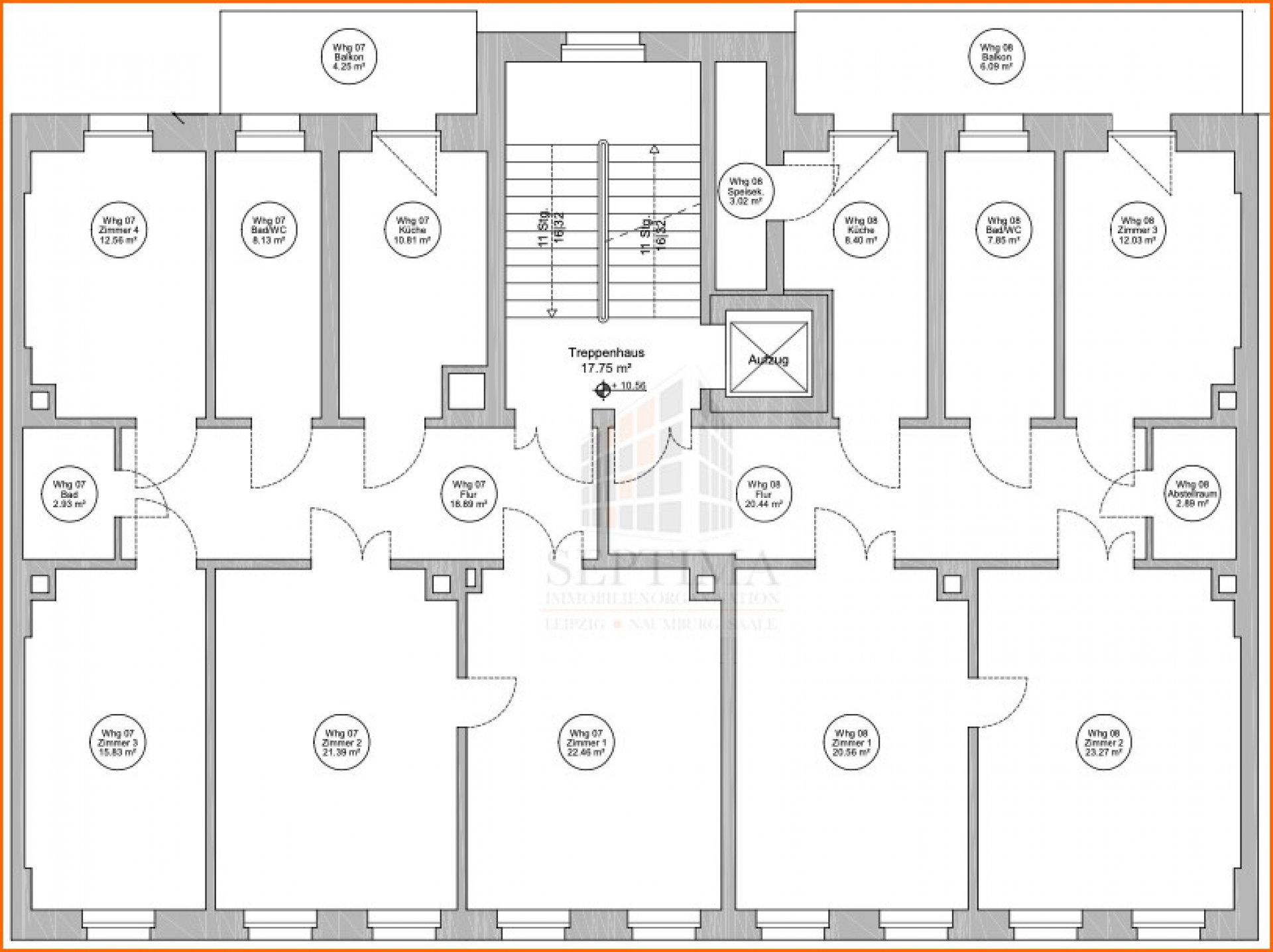 Grundriß 3.OG (WE 8)